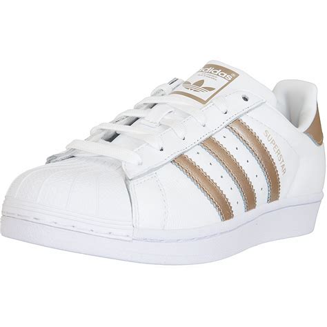 adidas superstar schuhe weiß gold|Superstar .